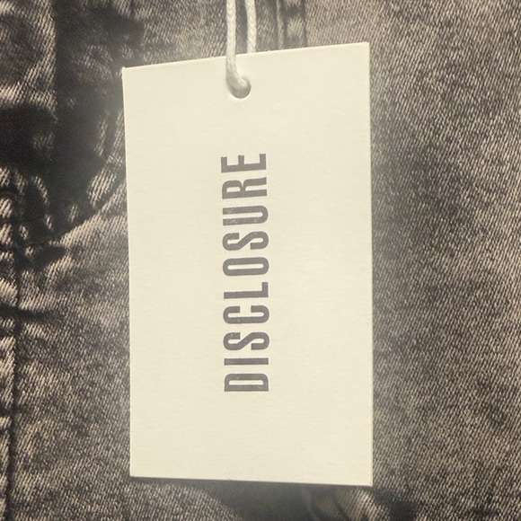 Disclosure Acid Wash Grey Wide-Leg Cargo Jeans NWT size 11/30 - Picture 3 of 7